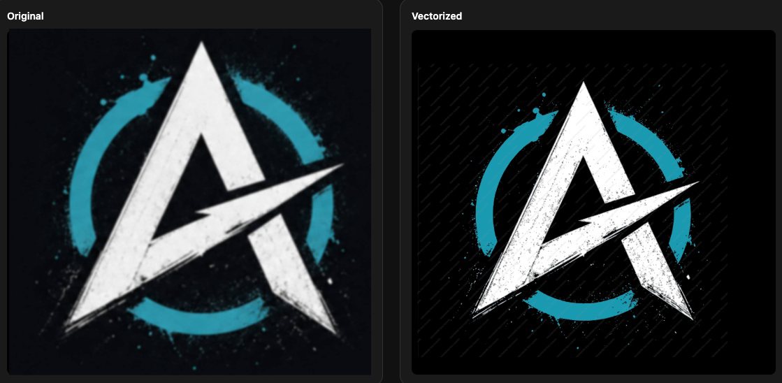 Avengers logo raster to vector